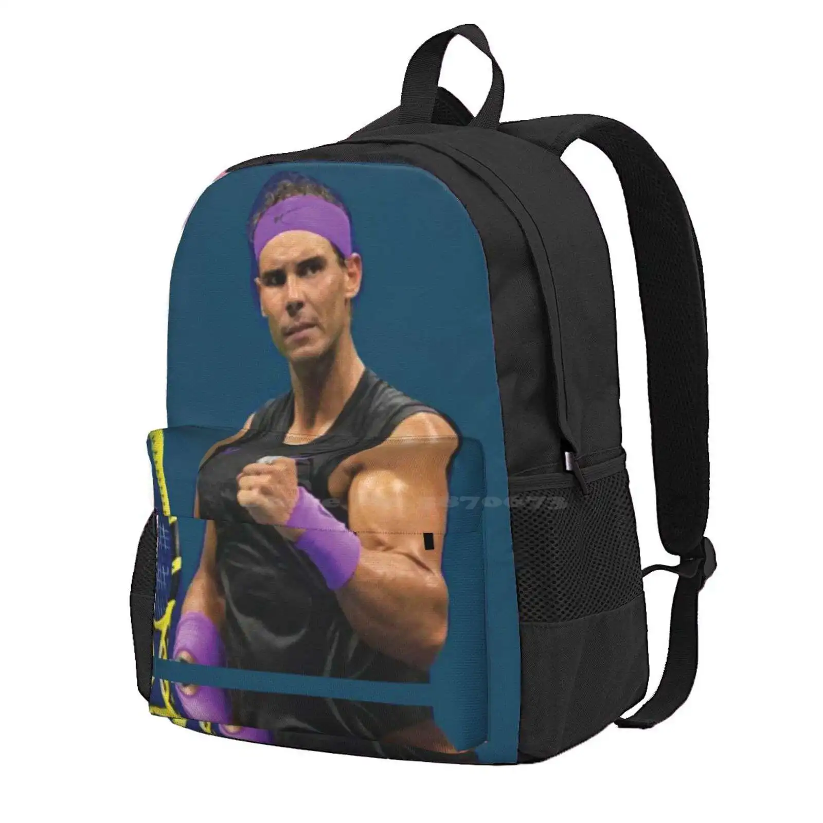 Rafael Nadal Hot Sale Schoolbag Backpack Fashion Bags King Of Clay Passion Rafael Rn Rafa Nadal Atp World 1 Tennis Pro With His