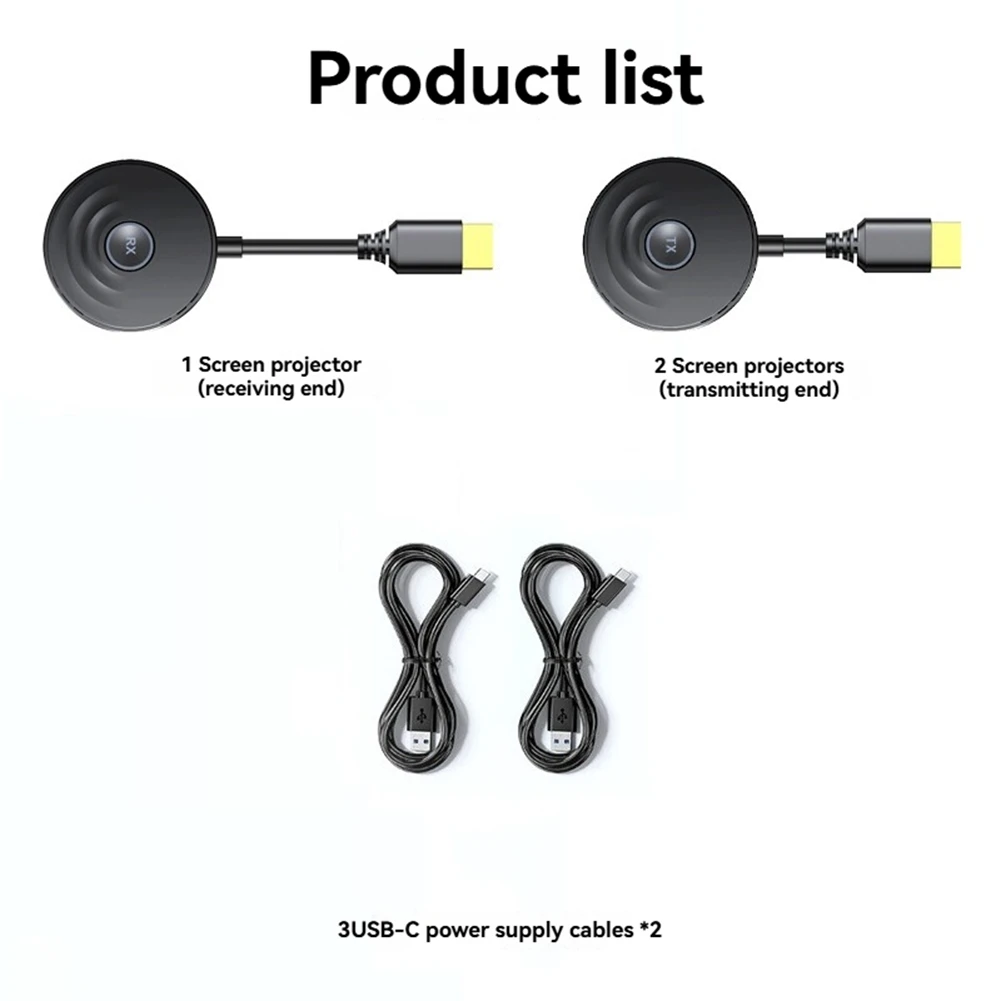 ELECT-extensor inalámbrico Compatible 1080P 50M 5G Audio Video transmisor receptor interruptor para compartir pantalla