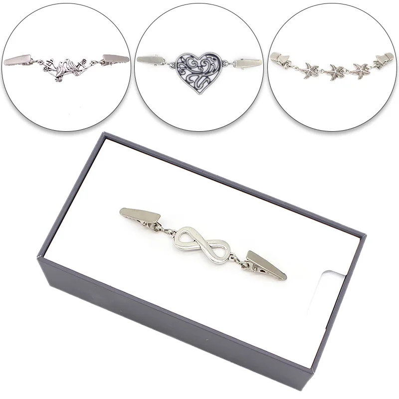 Argento Vintage metallo uccello cuore spilla Pin Clip abito fibbia Pin gioielli spille uccello in lega di zinco scialle camicia colletto Pin s