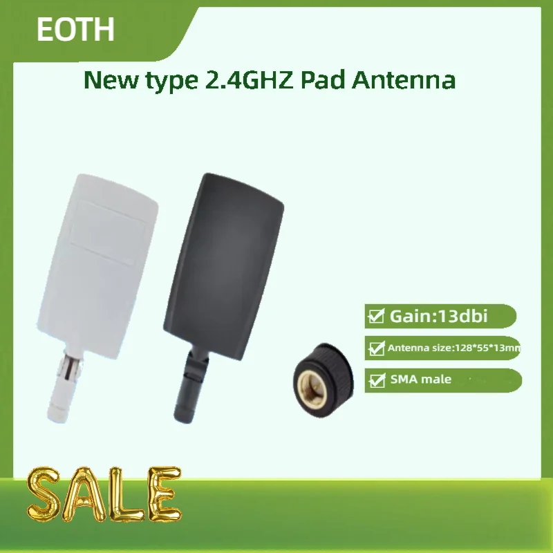 Eoth 2.4g wifi antena plana 13dbi alto ganho antena direcional de longo alcance impulsionador de sinal do telefone móvel sma para roteador pc inteligente