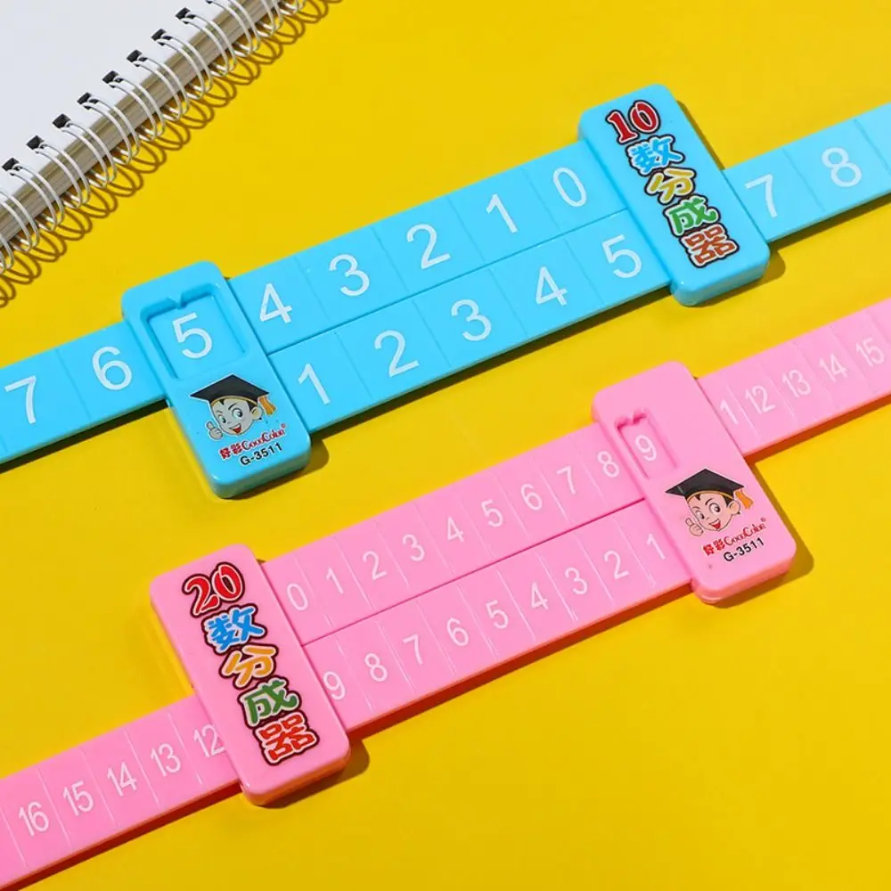 Early Education Number Decomposition Ruler Stationery Enlightenment Aid Straight Ruler Learning Plastic Student Ruler Students