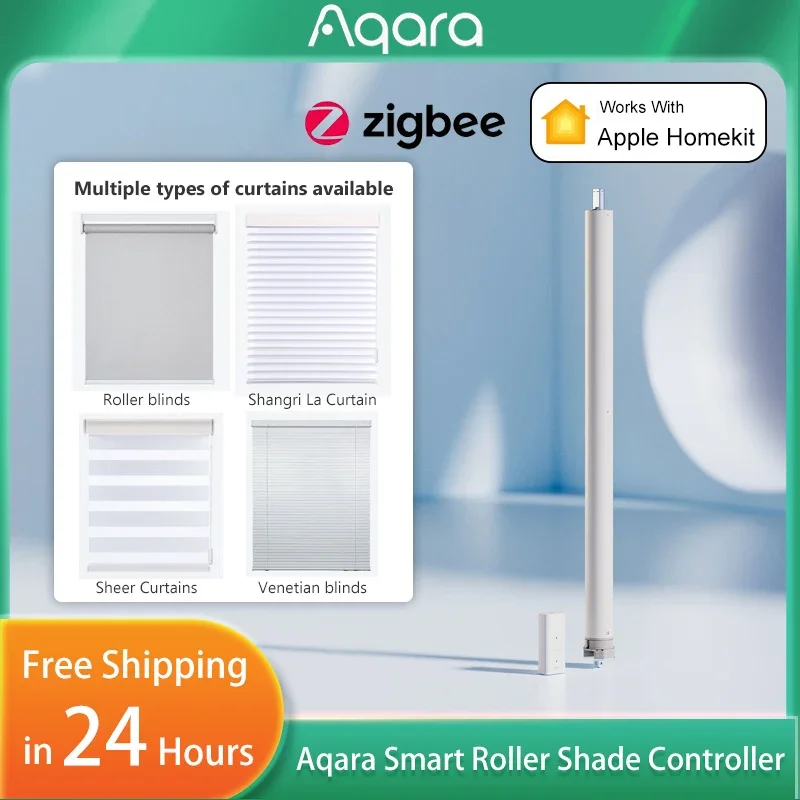 

Aqara Smart Roller Shade Controller TA ZigBee Roller Shade Motor Remote Control Intelligent Timing Work with Mi Home HomeKit APP