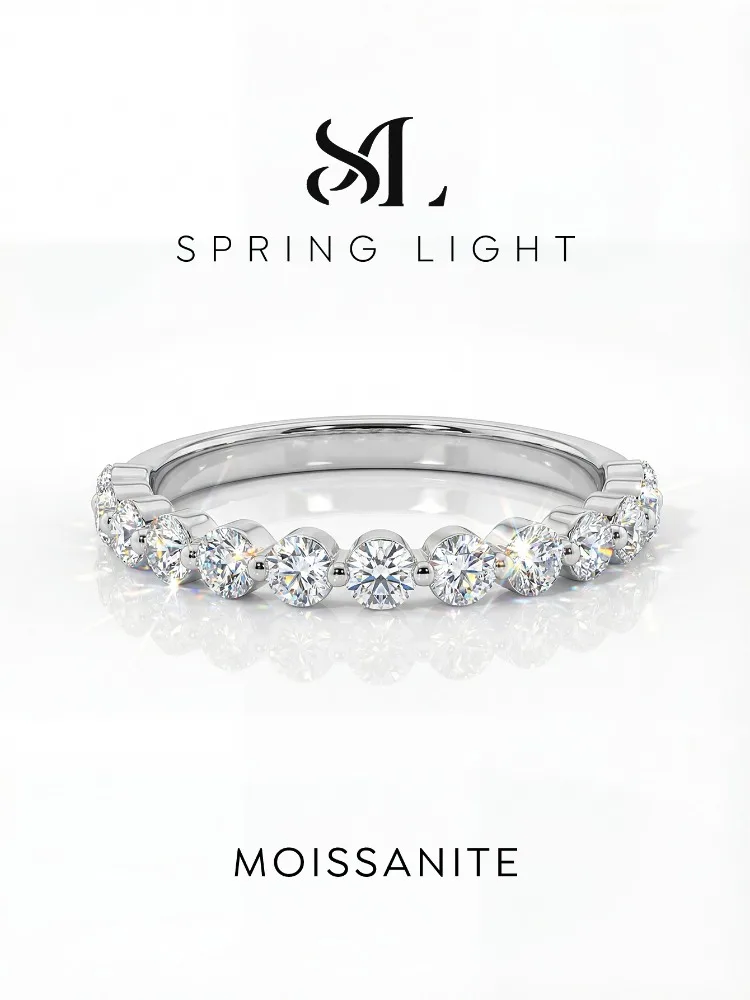 

Элегантное круглое кольцо Stylever из стерлингового серебра 925 пробы с настоящим муассанитом 2 мм для женщин, роскошное ювелирное изделие высокого качества для вечеринок