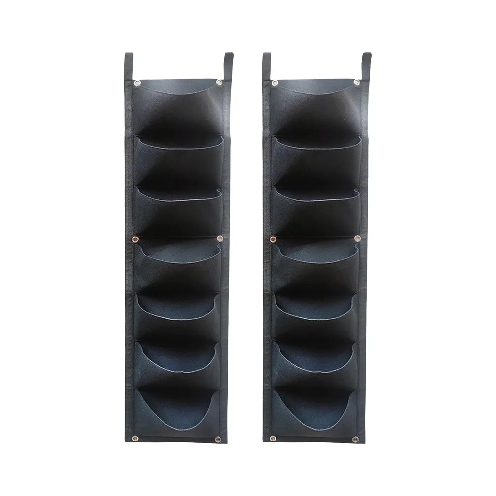 Wall-Mounted Plant Growing Bag Sturdy Use for versatile Use 28CM*100CM 2pcs Convenient Easy To Clean Easy To Hang