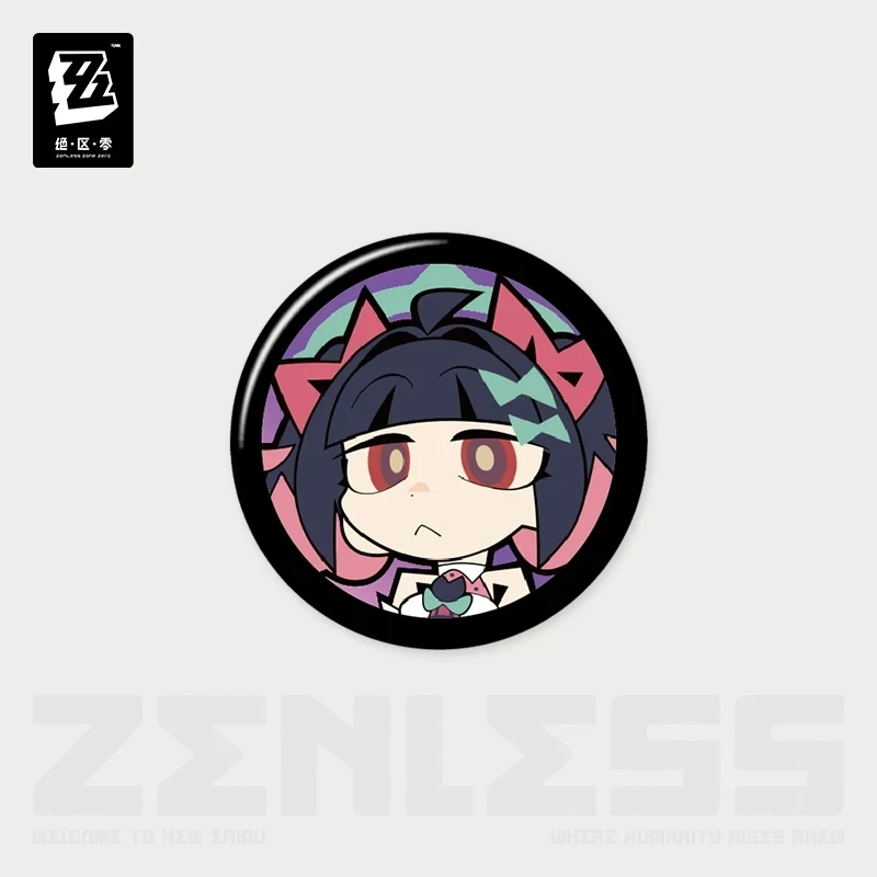 Official ZenlessZoneZero “Harmony” Series Gaming Merchandise: Agent Avatar Mini Pin Blind Box, Series 7, Brooch, Gift