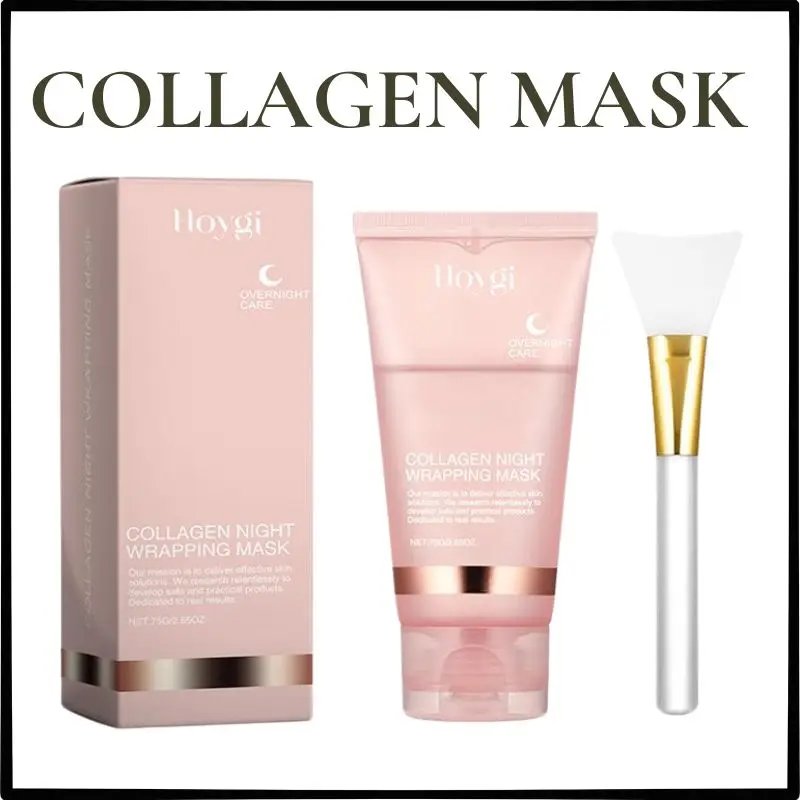 

Collagen Face Mask Peel Off Elasticity Hydration Care, Wrapping Mask Reduces Sagging Dullness Hydrolyzed Face Mask Skin Care