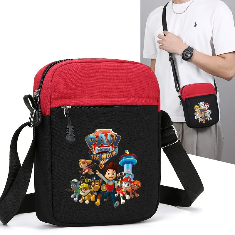 Paw Patrol Shoulder Bags Chase Skye Cartoon Anime Pattern Print Crossbody Bag Outdoor Portable Purse and Handbags Birthday Gifts