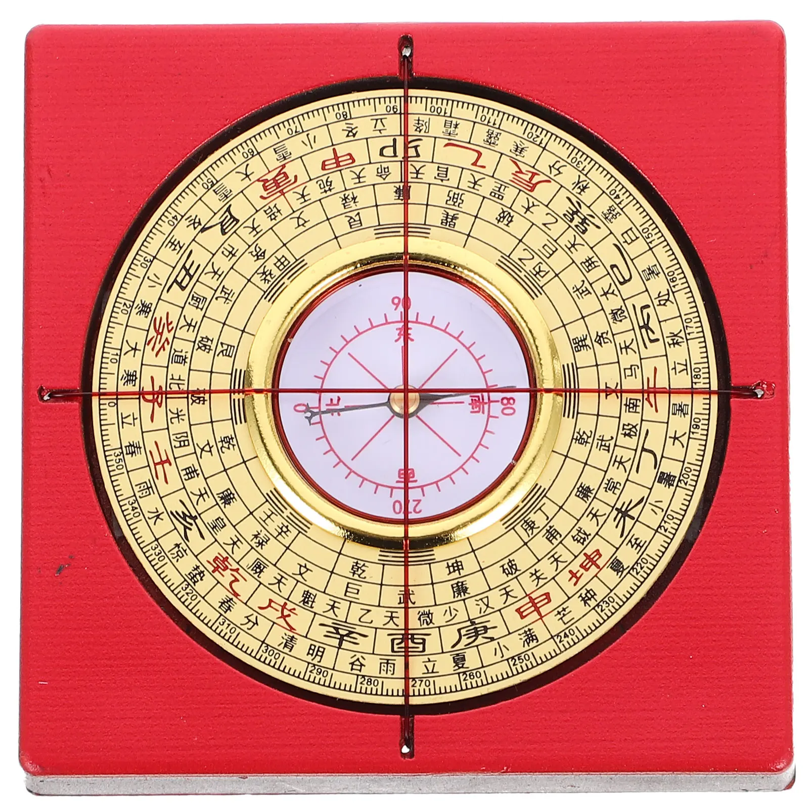 

Ancient Copper Vintage Chinese Portable Small For Travel Outdoor Camping Durable Metal Home Decor Retro Design Taoist Compass