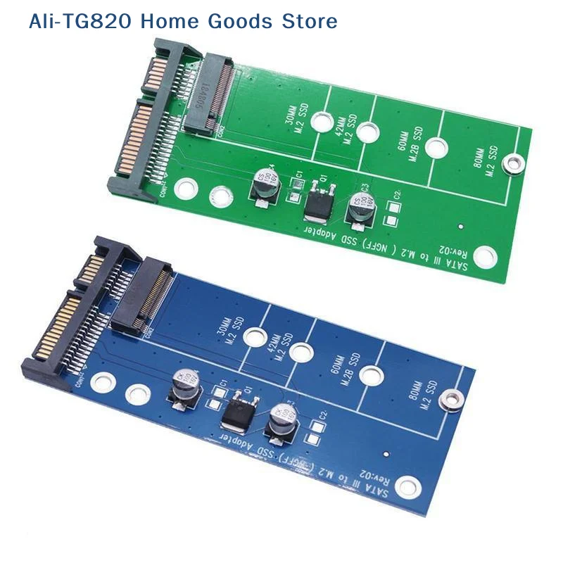 

[TG820]1Pcs High Efficiency SATA M2.SSD Convert Adapter Card M2 To SATA3 Adapter Card NVME SSD Upgraded SATA 6 Gbps NGFF Adapter