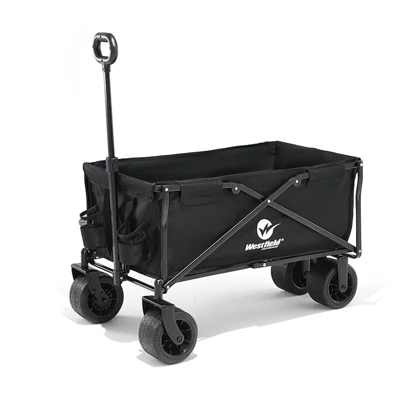 Camping cart Camp trailer Outdoor foldable oversized camping trolley Trolley Picnic cart Table board