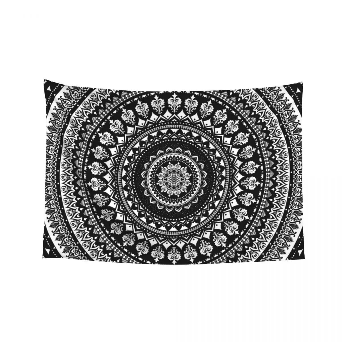 

Mandala Monochrome 2 Tapestry On The Wall Tapete For The Wall Art Mural Room Decorations Aesthetic Tapestry