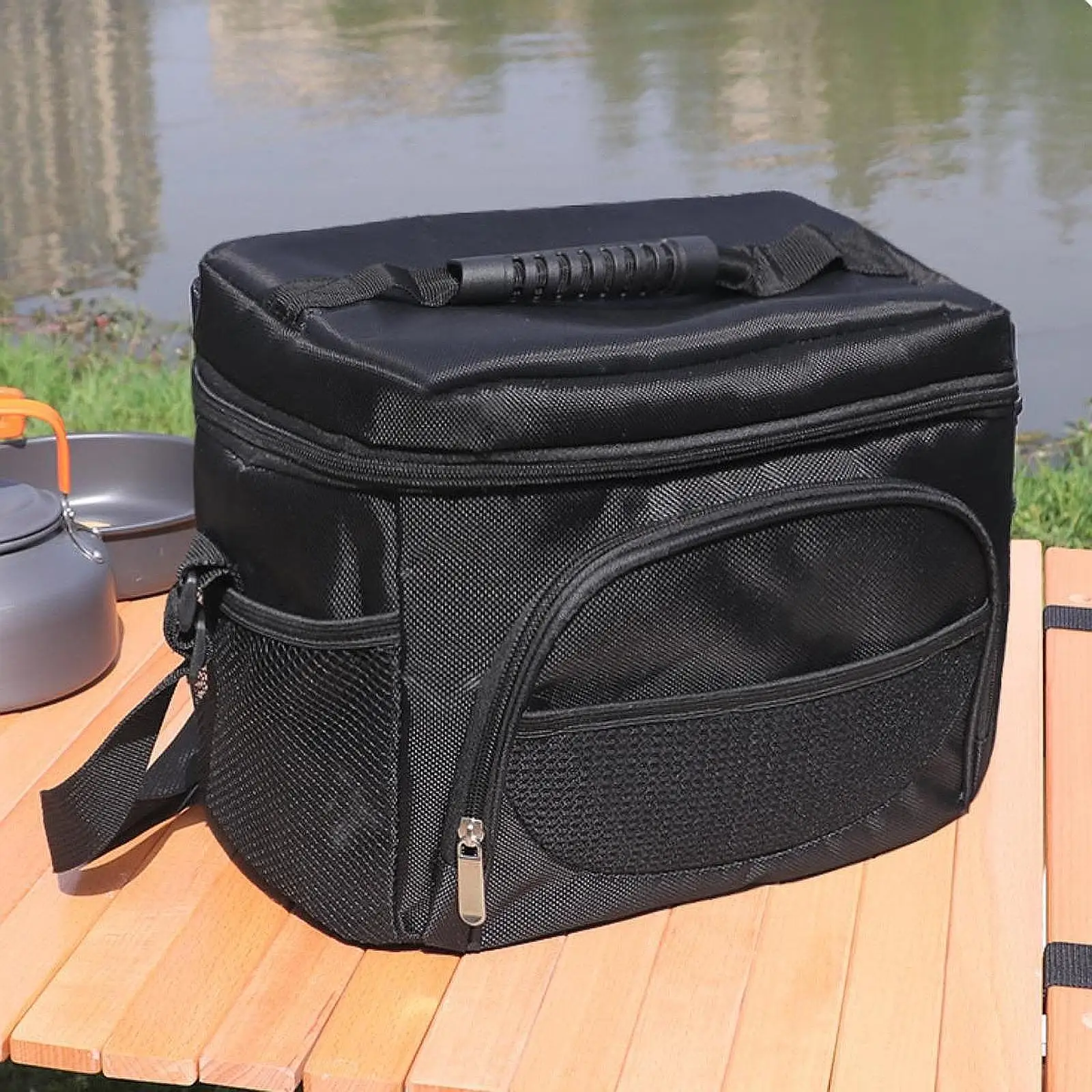 

Lunch Handbag Reusable Organizer Insulated Thermal Bag for Office Picnic