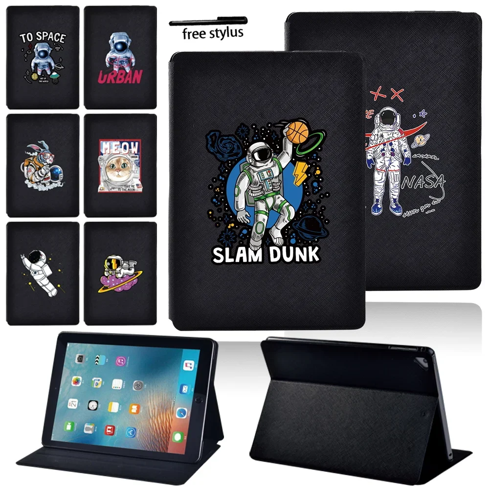 

Tablet Case for IPad Air 2 Air 1 Funda IPad 6th Generation 5th Gen Ipad Pro 9.7 Cute Astronaut Series Leather Flip Stand Cover