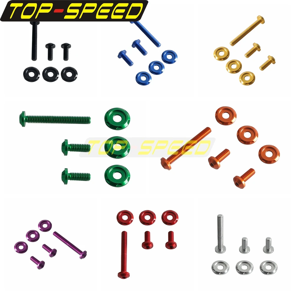 For Harley Ultra Limited Touring Street Glide 2014‑2023 Aluminum Windscreen Mounting Screws Multi Color Motorbike Windshield Kit