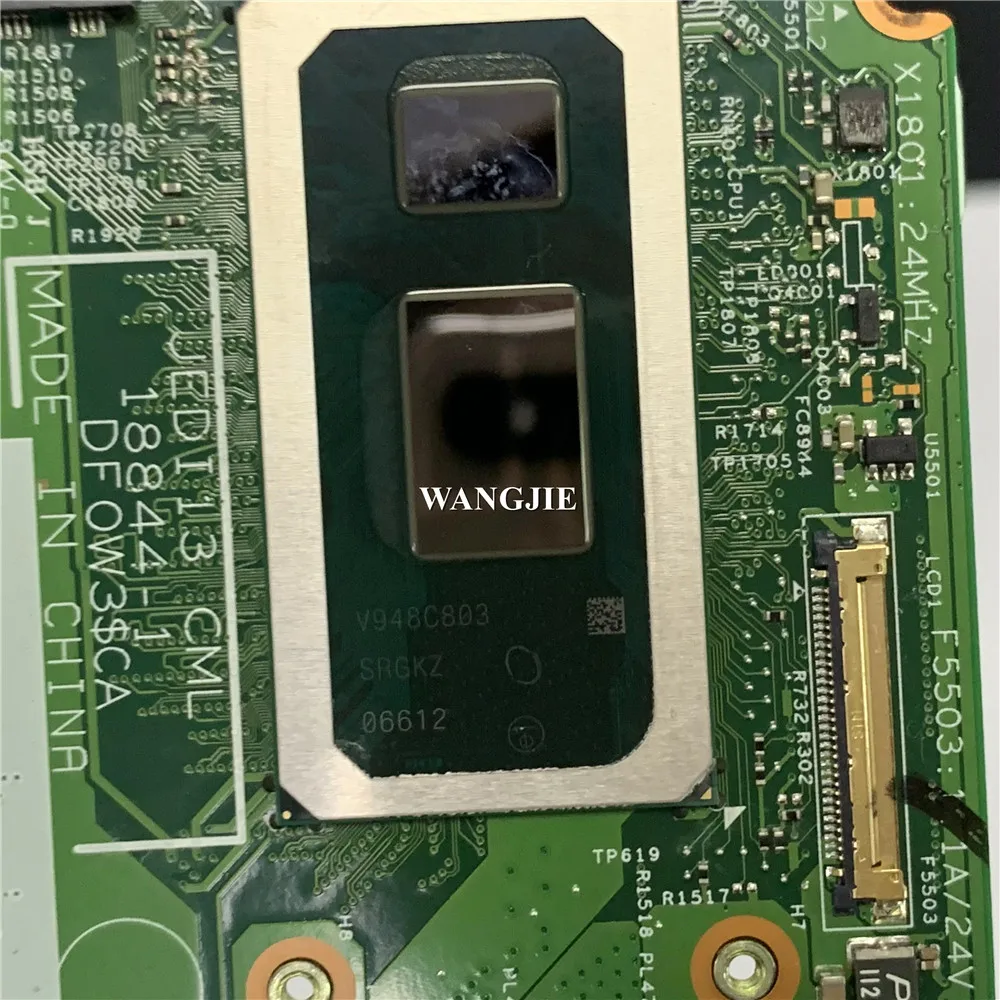 CN-0PKNWK 0HF90F 0PKNWK Para Dell Inspiron 7391 2-em-1 Laptop Placa-mãe 18844-1 i5-10210U 8GB 100% Completamente Testado