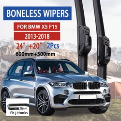 For BMW X5 F15 2013-2018 Car Wiper U-type Soft Rubber Boneless Wiper HD Quiet Durable Automotive Wiper 24