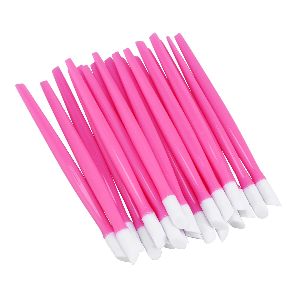 

20 pcs Orange Stick Cuticle Pusher Nail Care Tools Dead Skin Remover Manicure Pink Sticks Nail Art Polishers Clean