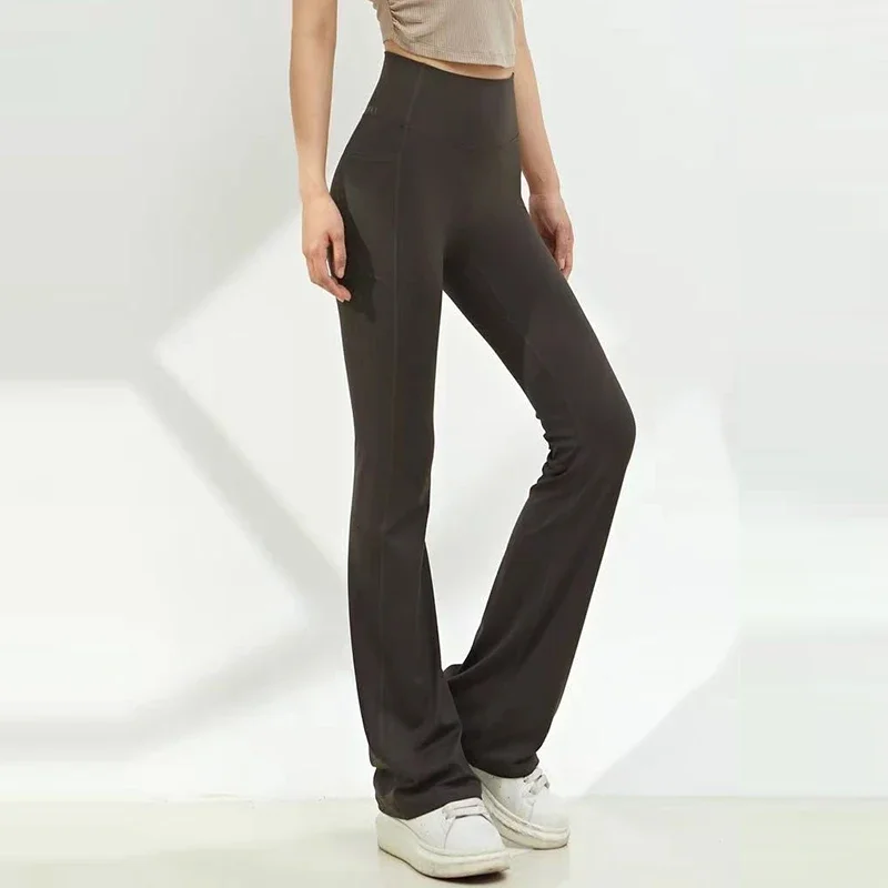Hochgeschnittene Yoga-Hose für Damen, Mikro-Stretch, Fitness, Gym, Laufen, Po-Formend, Hüftliftend, Schlankmachende Leggings – Detail 2
