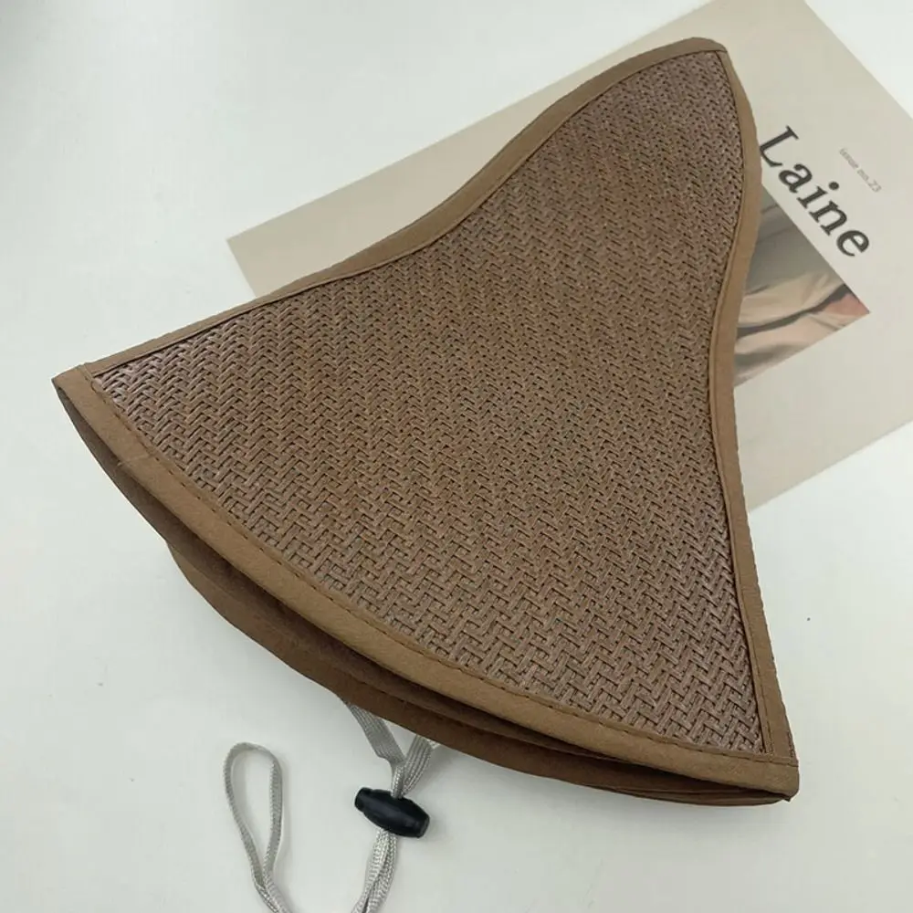 Outdoor Straw Foldable Straw Hat Anti-ultraviolet Sunscreen Sunshade Hats Wide Brim Foldable Wide Brim Hat Women