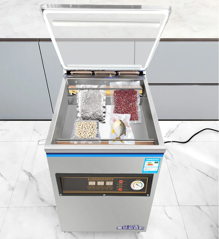 Vacuum packing machine for dry food grain cereal rice dried bean curd mushroom vacuum sealer machine