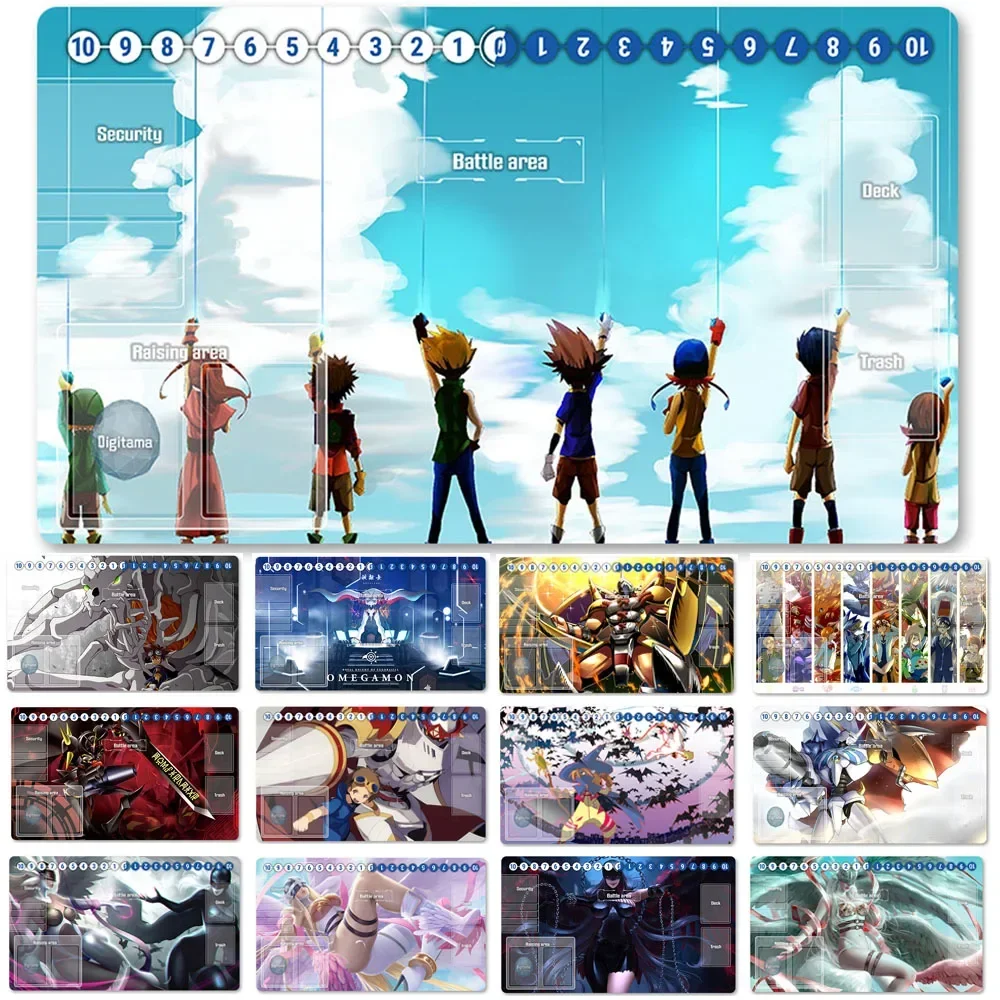 

Board Game Digimon Playmat Size 60X35 cm Play Mats Compatible for DTCG -1592121