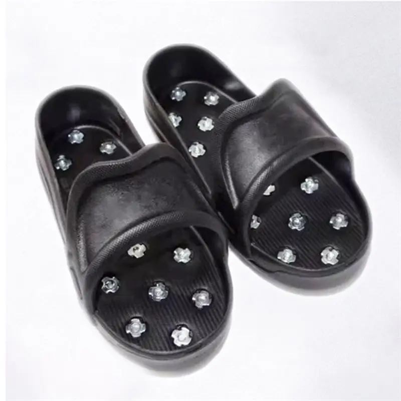 A08R~ Flexible Spikes Shoes For Epoxy Floor Coating For Epoxy Paint Self-Leveling Cement EVA Soft Material XL Size Tool