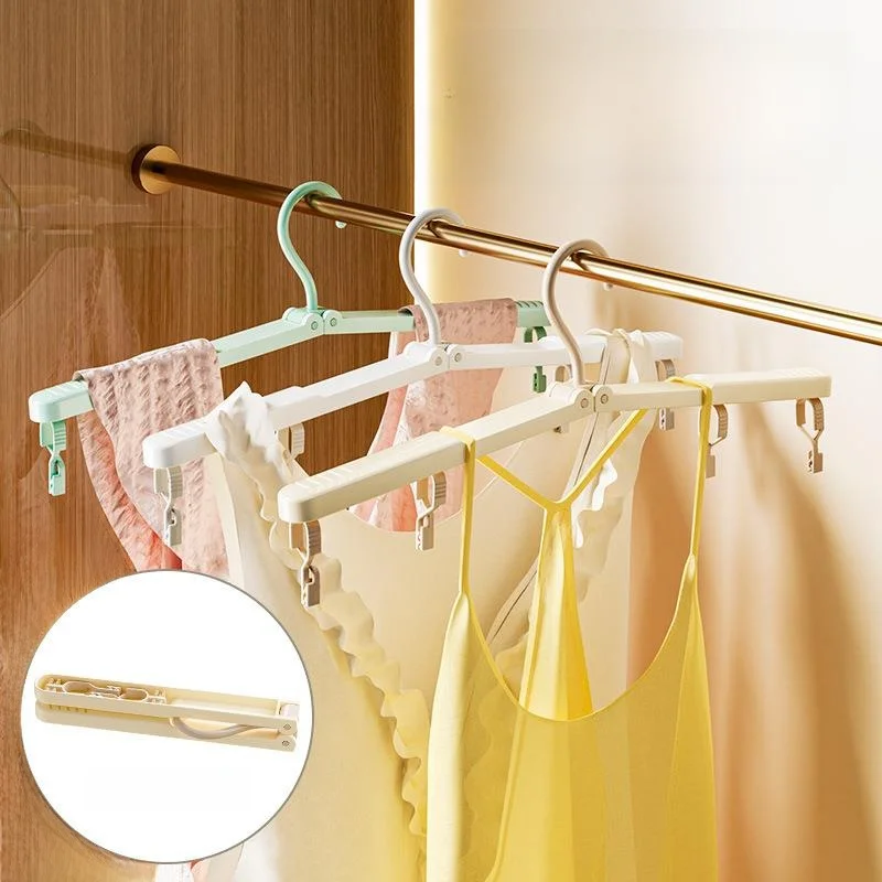 Portable Travel Foldable Clothes Drying Rack Multi-Purpose Storage Hanging Clothes Organizer Home And Travel Essential