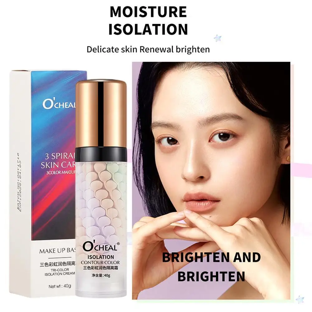 3 Colors Liquid Concealer Mixed Isolation Lotion Makeup Foundation Moisturizing Base Bright Face Primer Skin 40g Pore Invis G8s7