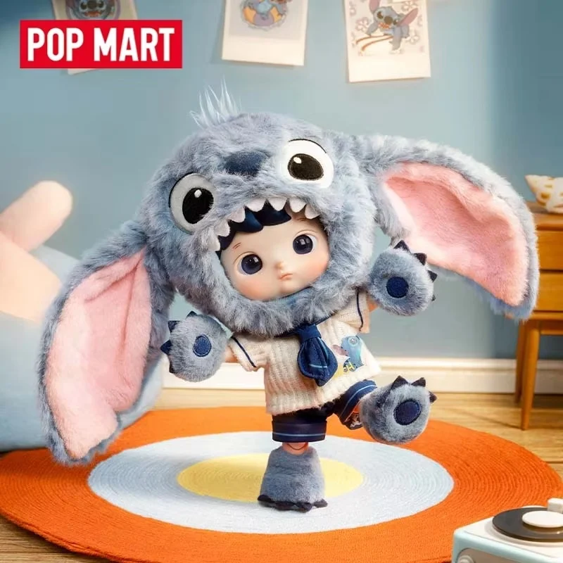 

POPMART HACIPUPU Stitch 1/8 Scale Poseable Action Figure Anime Collectible Model Toy Cute Home Desk Decor Gift