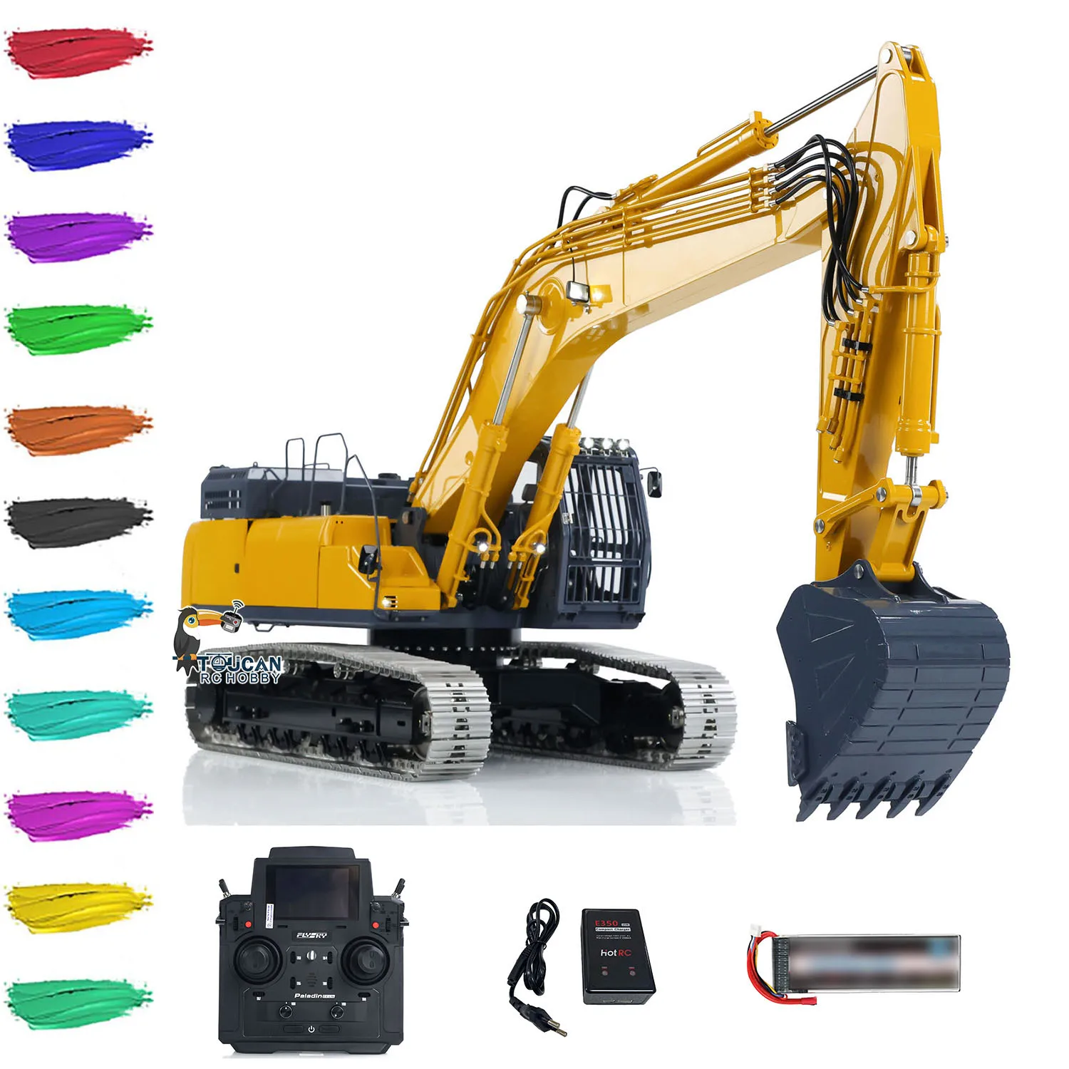 LESU SK500 1/14 Metal Hydraulic RC Excavator RTR Remote Control Digger Engineer Vehicles RC Toys Painted Assembled Model