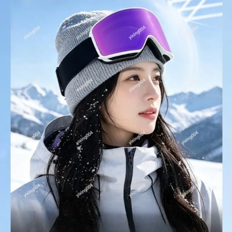 Double‑Layer Anti‑Fog Ski Goggles UV‑Protective Snow Glasses for Men Women Snow Mountain Sports
