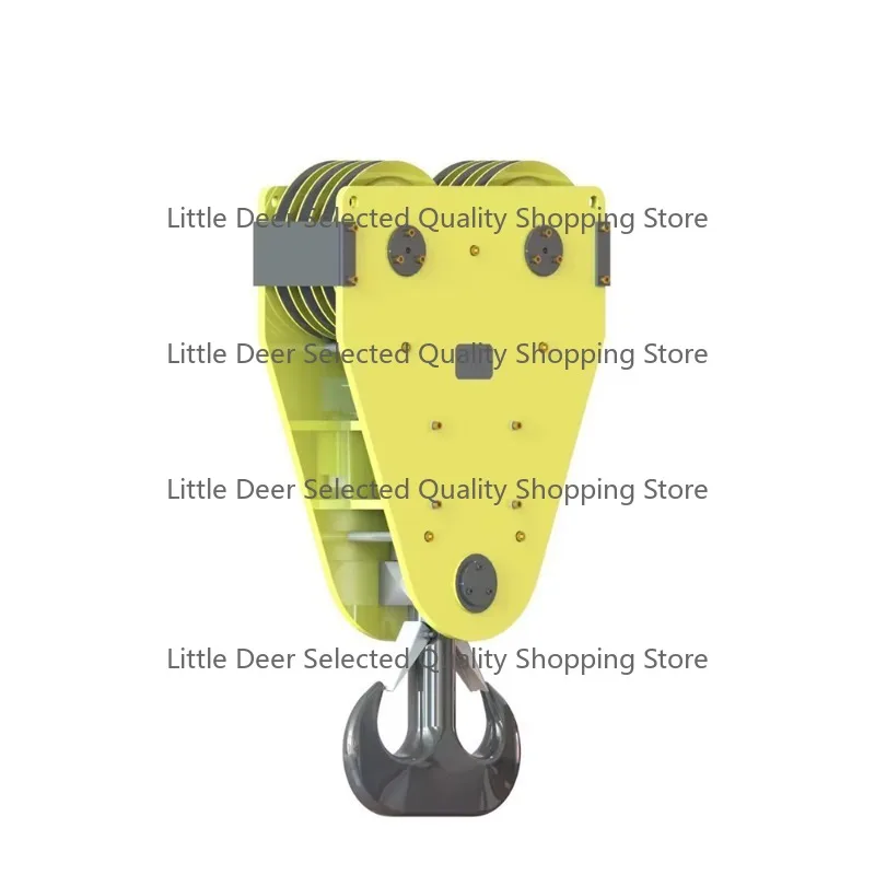 Alloy Lifting Hook Closed Type 10T-500T Rotating European Style Double Hook Crane Accessories High-strength Bearing Capacity