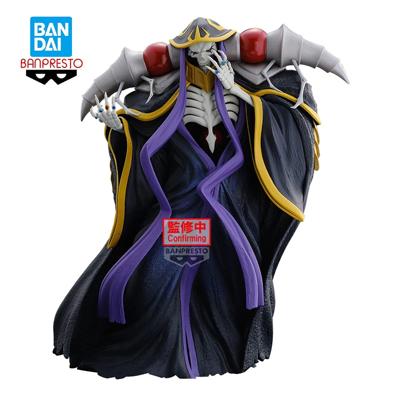 Original Figuras Anime 22cm BANPRESTO Overlord Ainz Ooal Gown Anime Figure Desktop Ornaments Model Toys Doll Gifts