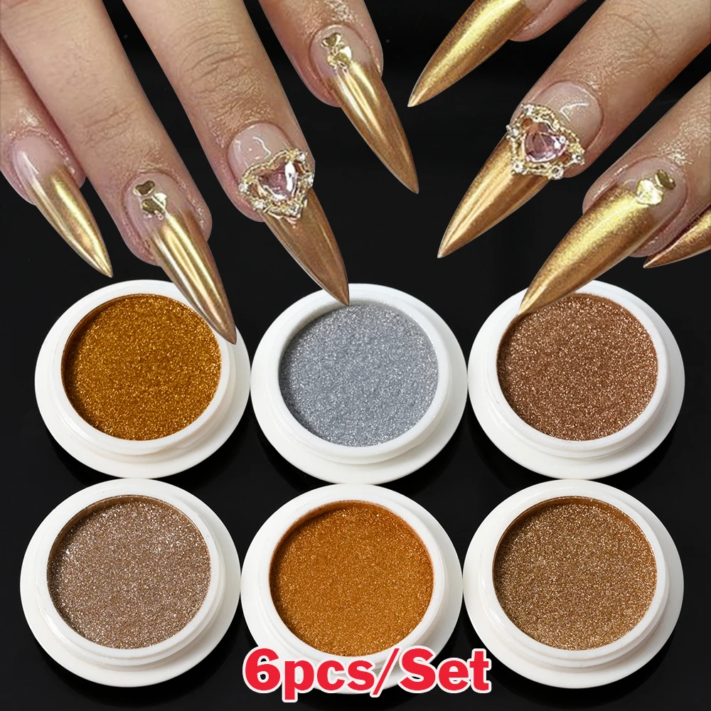 24 teile/satz Sparkly Holographische Feinen Zucker Nagel Pulver Diamant Chrom Pigment Staub Für Gel Polnisch Glitter Maniküre Zubehör