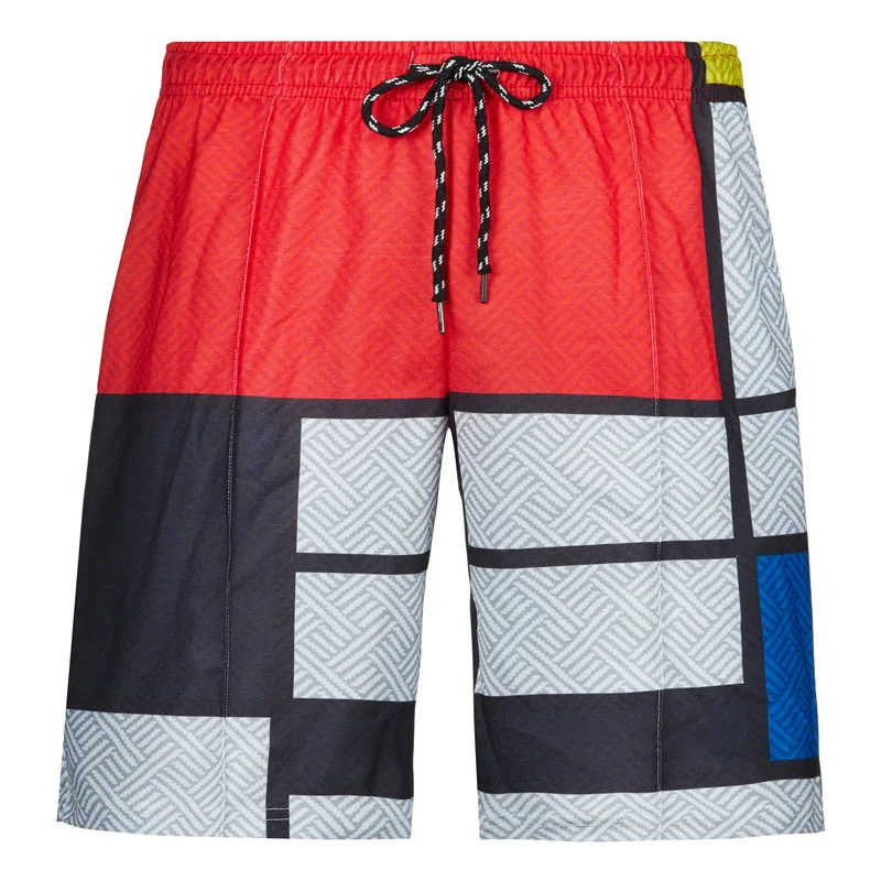 Shorts dos homens Verão Casual Midwest Joelho Comprimento Calças Curtas 3d Impresso Elástico na Cintura Shorts Homens Streetwear Oversize Shorts Homme