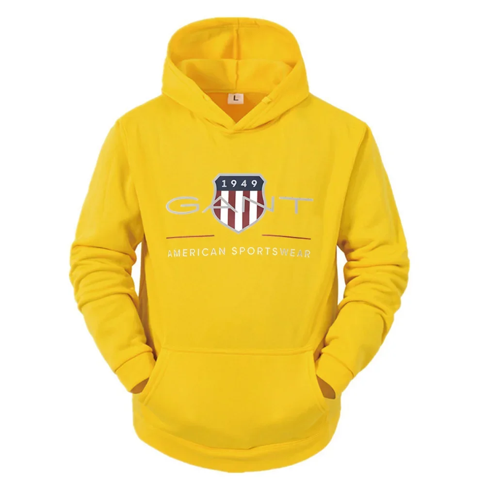 2025 بلون الرجال هوديي الدافئة الرجال البلوز موضة الشارع الرجال عادية فضفاض كول Sa 1949 بلوفر مطبوع العلامة التجارية هوديي #5