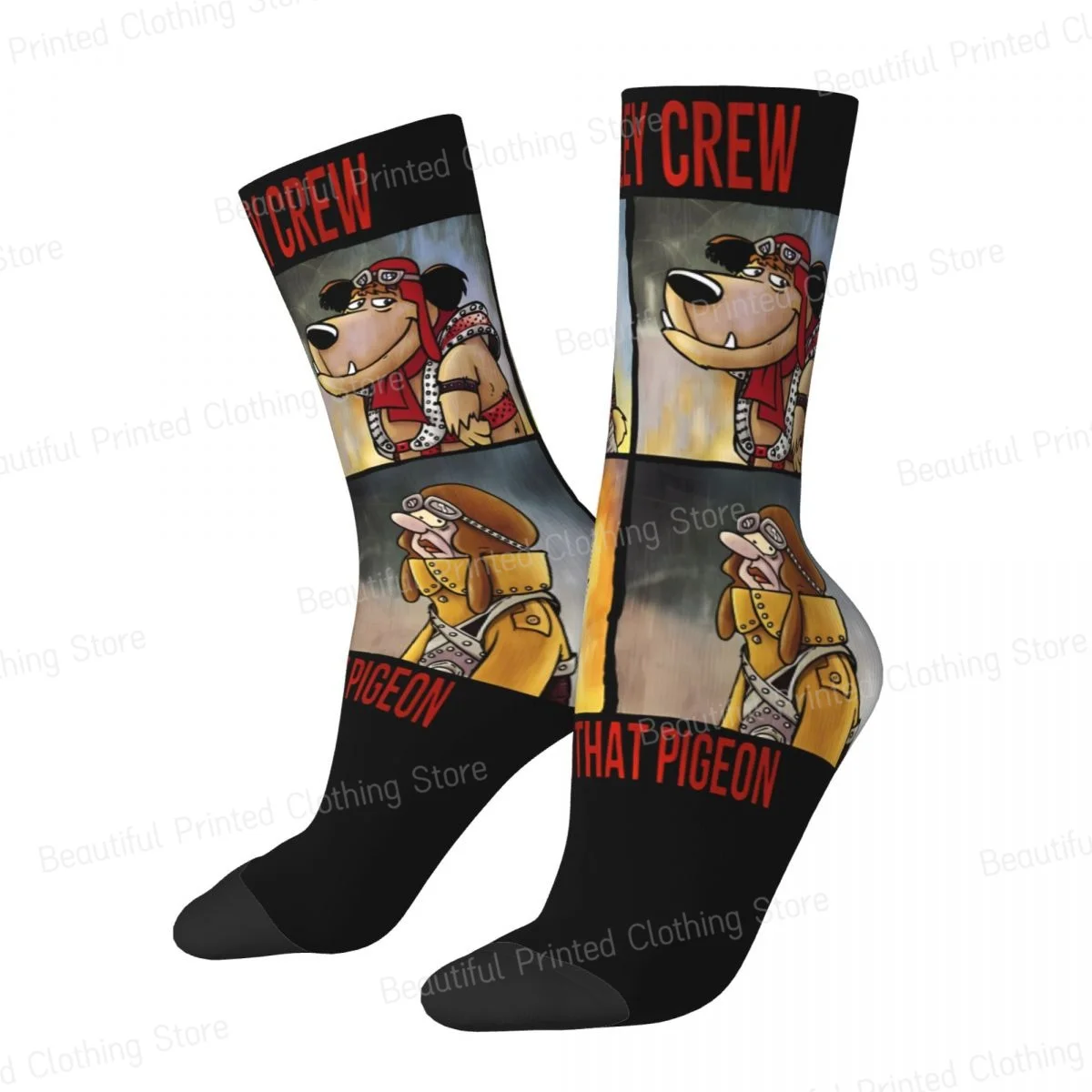 Muttley Crew Catch That Pigeon Men Women Happy Socks Cycling Novelty Four Seasons Stockings Gift