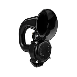 Truck 135db Loud Air Horn 12/24V SuperLoud Trumpet Air Horn with Electric Valve Flat for Auto Vehicle Trucks Air Horn