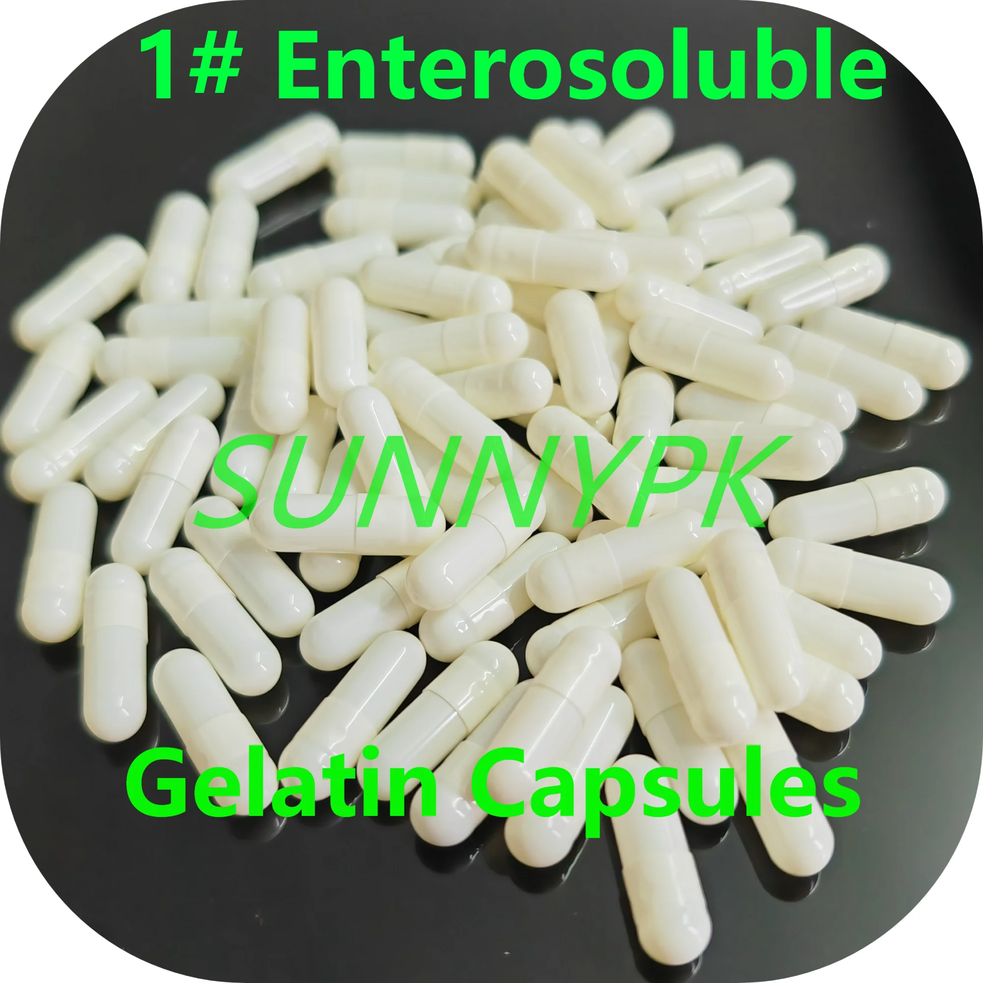 0#,1#  1000PCS Enteric Coated Empty Capsule,Enterosoluble Empty Capsule Gelatin Case,Medical Packing Powder,Granule,Pallet