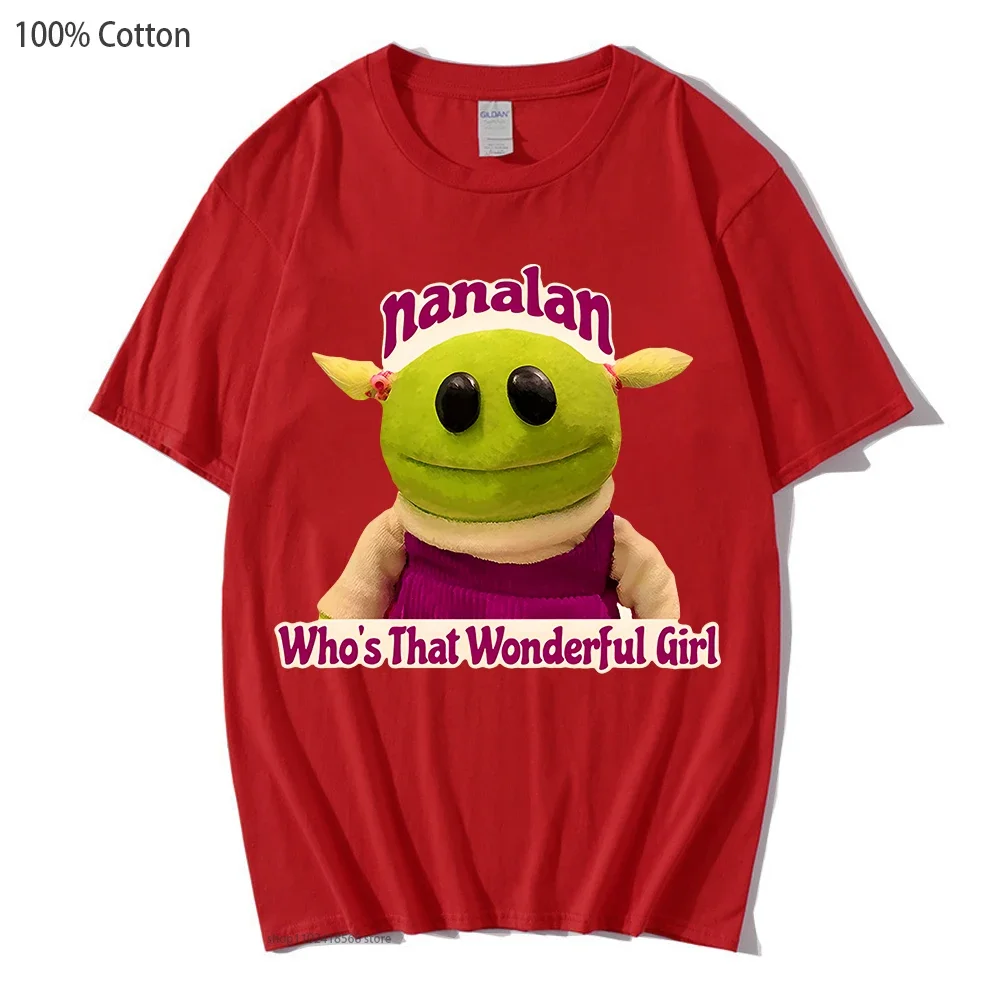 かわいいキュートなナンランTシャツ レディース 誰がその素晴らしい女の子 シャツ ホットアニメ グラフィック服 綿100% Tシャツ ハイストリート メンズ トップス