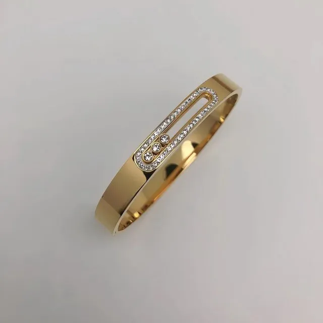 Luxury Stainless Steel lucky beads Bracelet&Bangle Fashion Men\'s&woman Jewelry Classic high quality brand Bracelet couple gifts