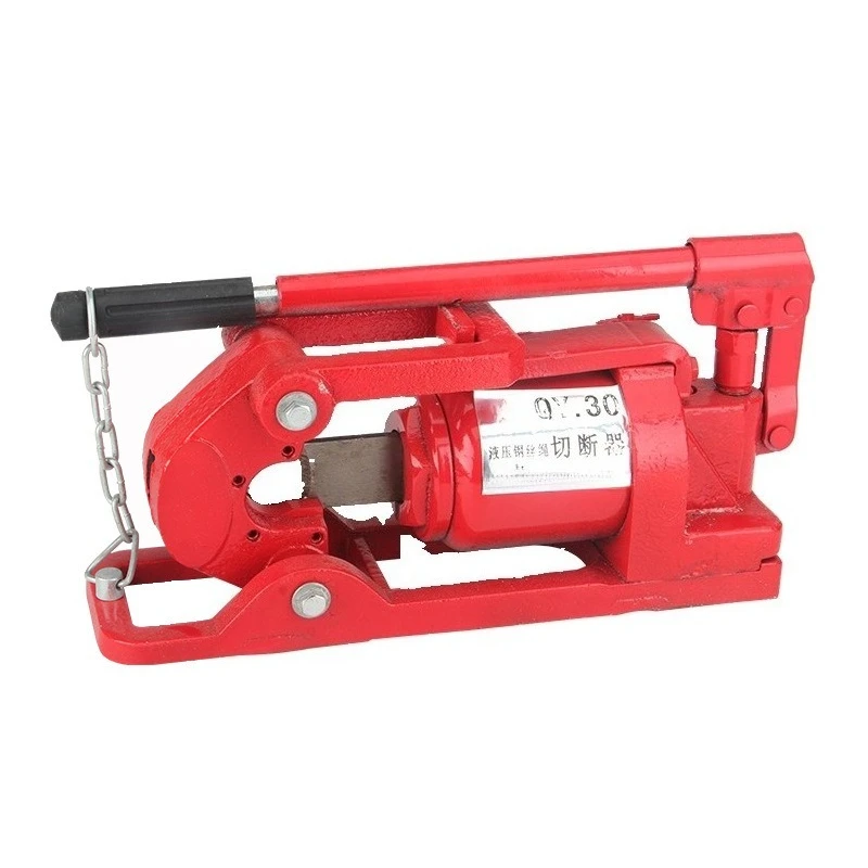 QY30 QY48 Hydraulic Steel Wire Rope Cutter Heavy Duty Cable Cutting Shearing Machine Wire Rope Construction Processing Equipment