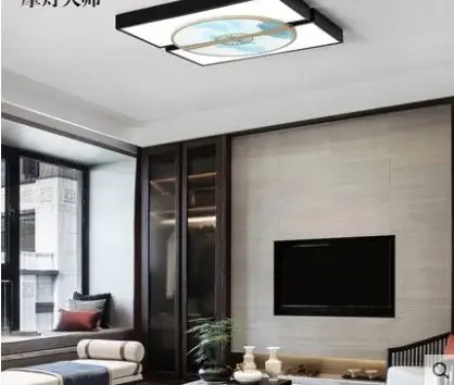 New Chinese ceiling lamp living room simple modern creative ultra-thin macarons whole house lighting package combination