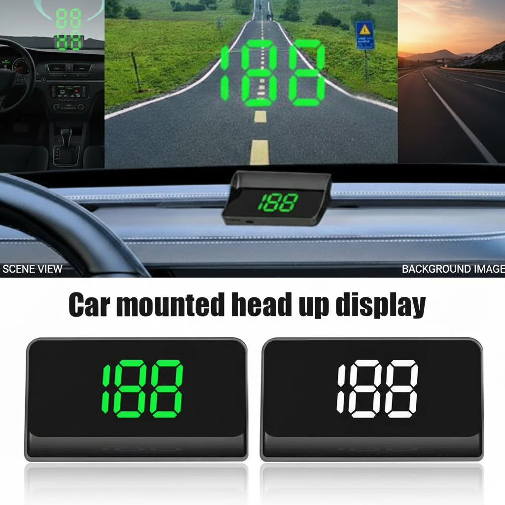 

Универсальный HD M2 проекционный дисплей на лобовое стекло с GPS-спидометром (км/ч) – автомобильный электронный аксессуар
