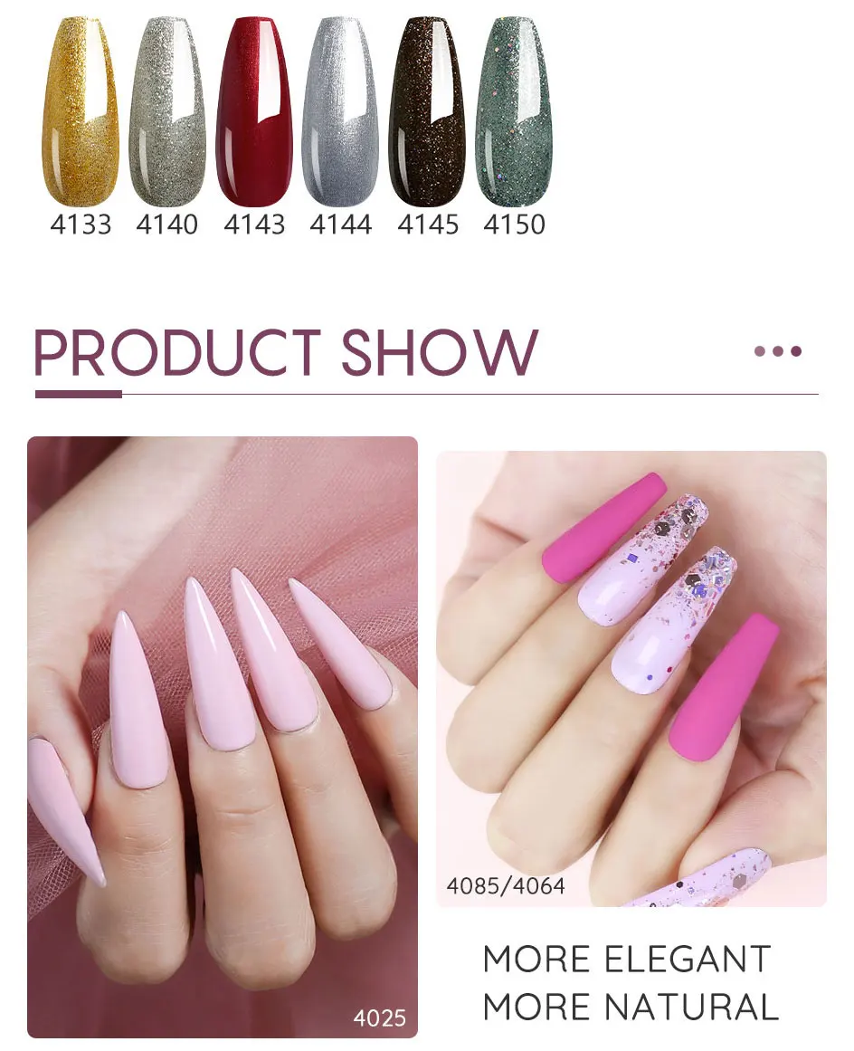 Clou Beaute 8ml Bunter Nagellack Hybridlacke Nagel-Maniküre UV-LED-Gel Semi-Permanente Nagelprodukte für Profis – Detail 6