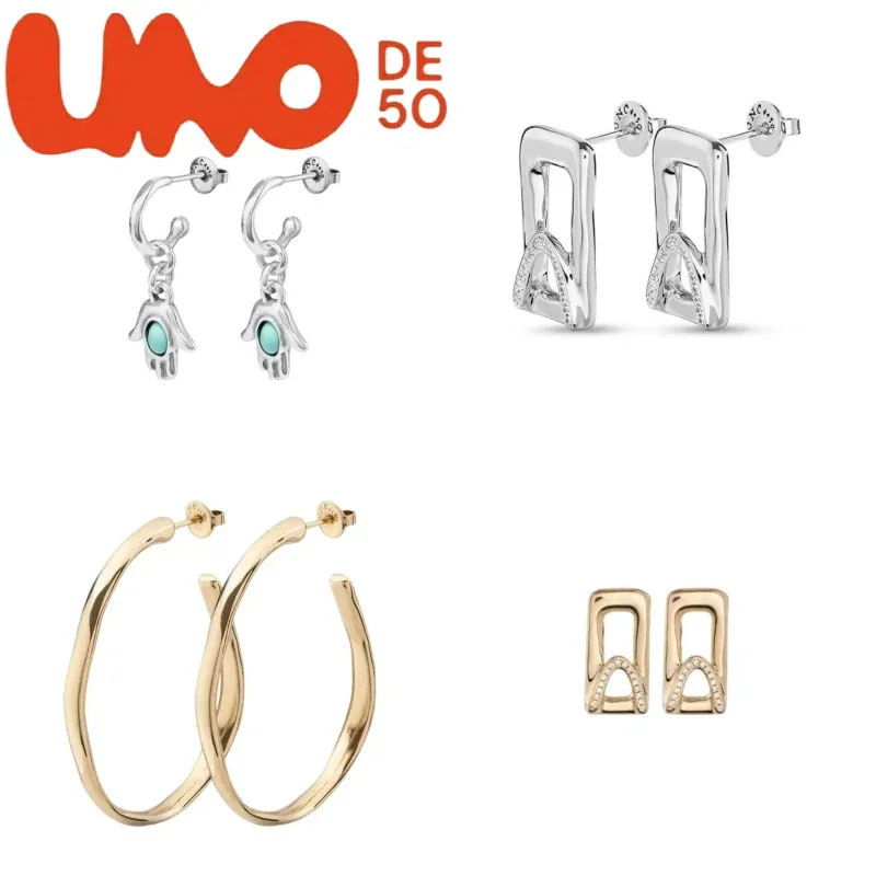 

Trendy UNOde50 Silver Plated S925 & Gold Plated 14K Earrings for Women - Affordable Luxury to Enhance Your Charm