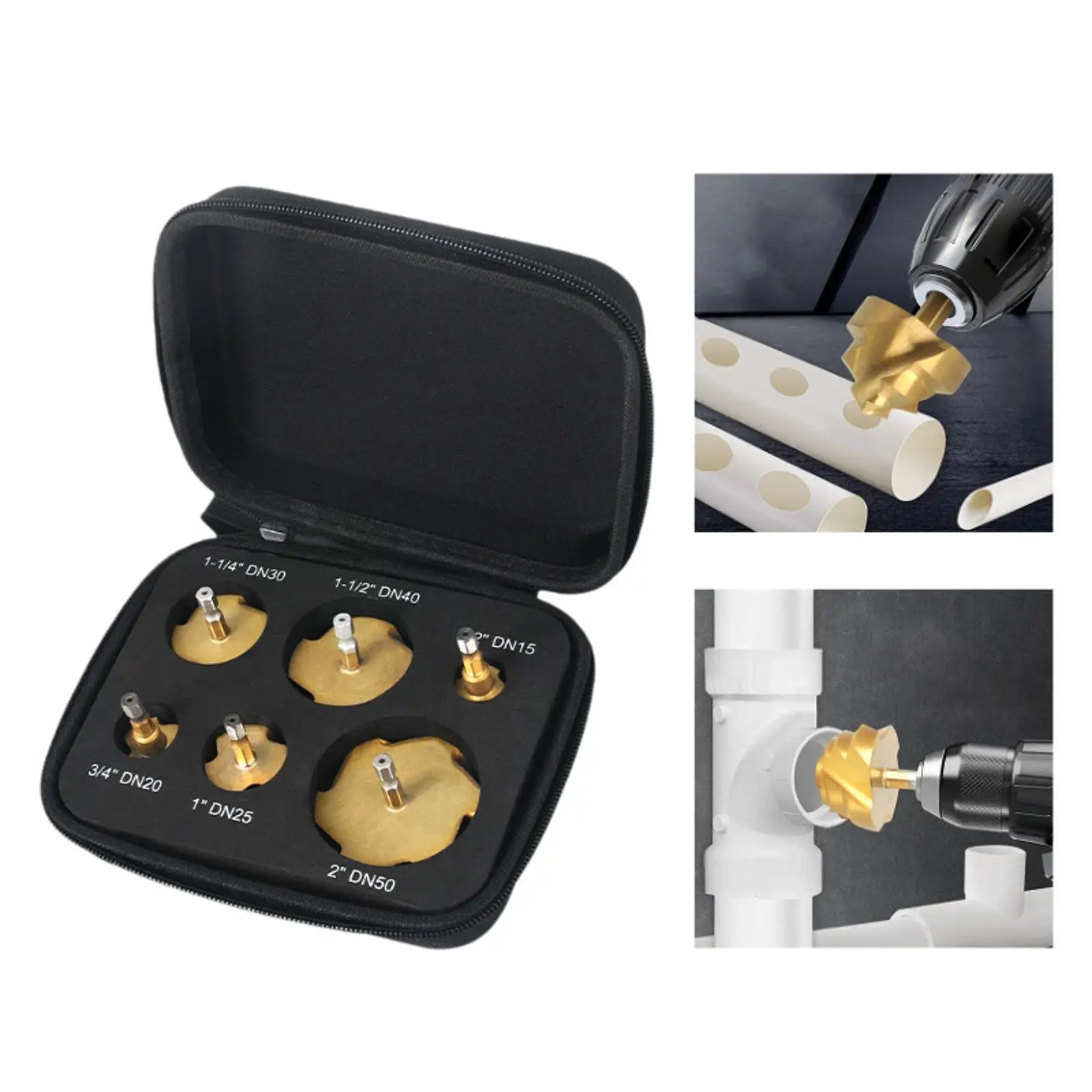 6x Hex Shank Ppr Expander Gat Uitbreidingsboor Hoge Prestaties Vervanging Ppr Lifting Stapte Boor voor Waterleiding Reparatie