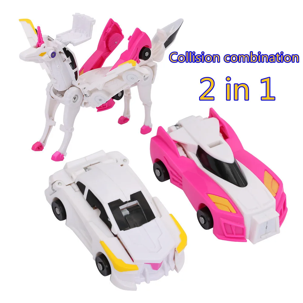 Hallo Carbot Einhorn Mirinae Prime Serie Körper Roboter Kit Spielzeug Modelle 2 in 1 Ein-Schritt-Modell deformiert Auto Spielzeug für Jungen Mädchen