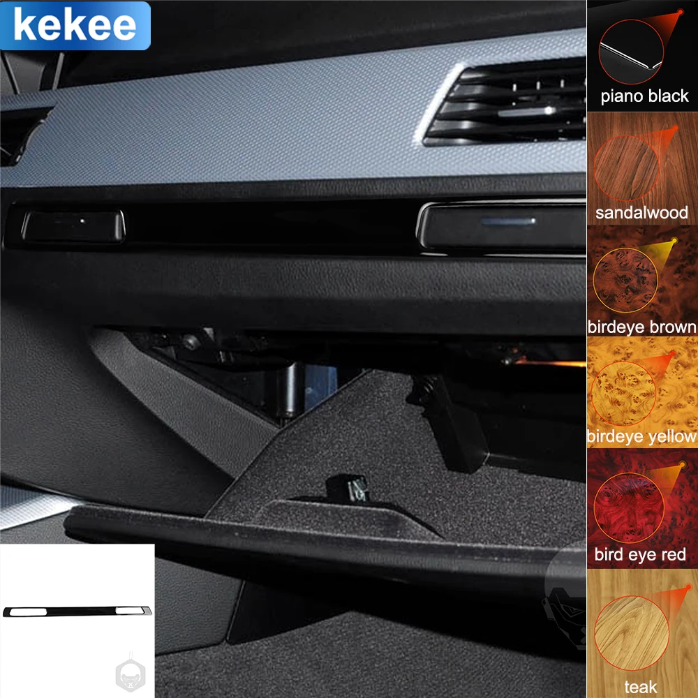 

For BMW 3 Series E90 E92 E93 2005-2012 Dashboard Co-pilot Trim Panel Cover Soft Piano Black Stickers Car Interior Accessories