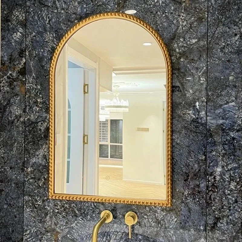 Creative smart mirror bathroom bathroom mirror washbasin vanity  high definition silver